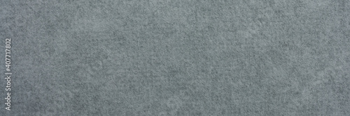 background and texture of gray abaca (manila hemp) paper the oldest existing paper mill in Capellades, Spain, panoramic web banner photo