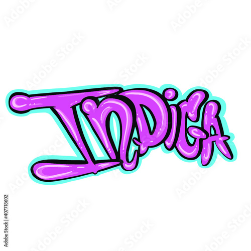Indica Bubble Print