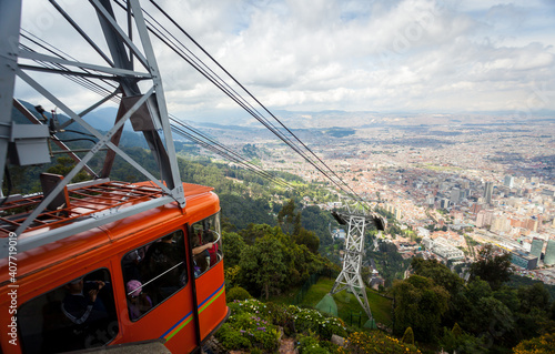 The hill of Monserrate is the best known of the eastern hills of Bogota.