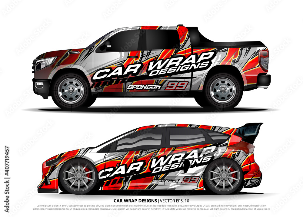 car graphic background vector. abstract race style livery design for vehicle vinyl sticker wrap
car graphic background vector. abstract race style livery design for vehicle vinyl sticker wrap
