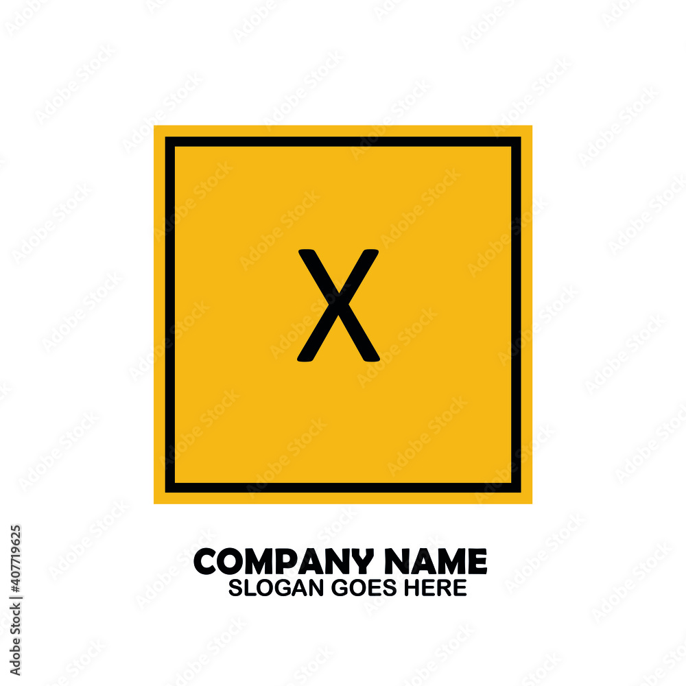 X Initial logo template vector X Initial logo template vector