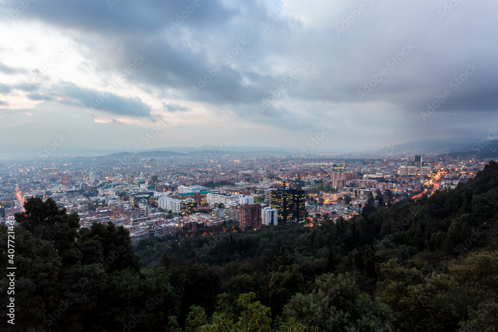 Panoramic view of Bogota