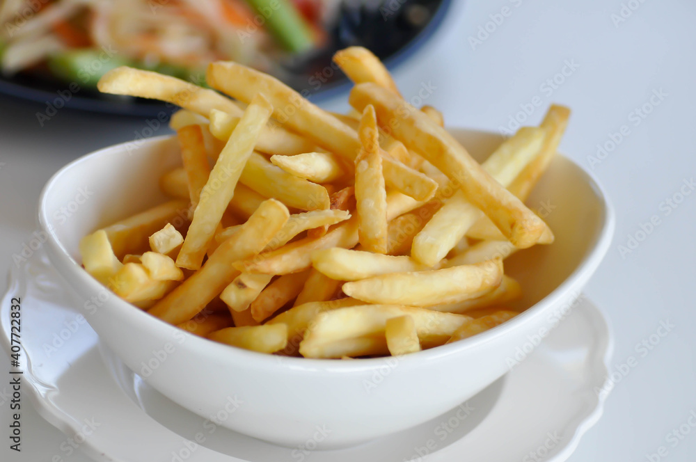 fries , French fries or fried potato fries , French fries or fried potato