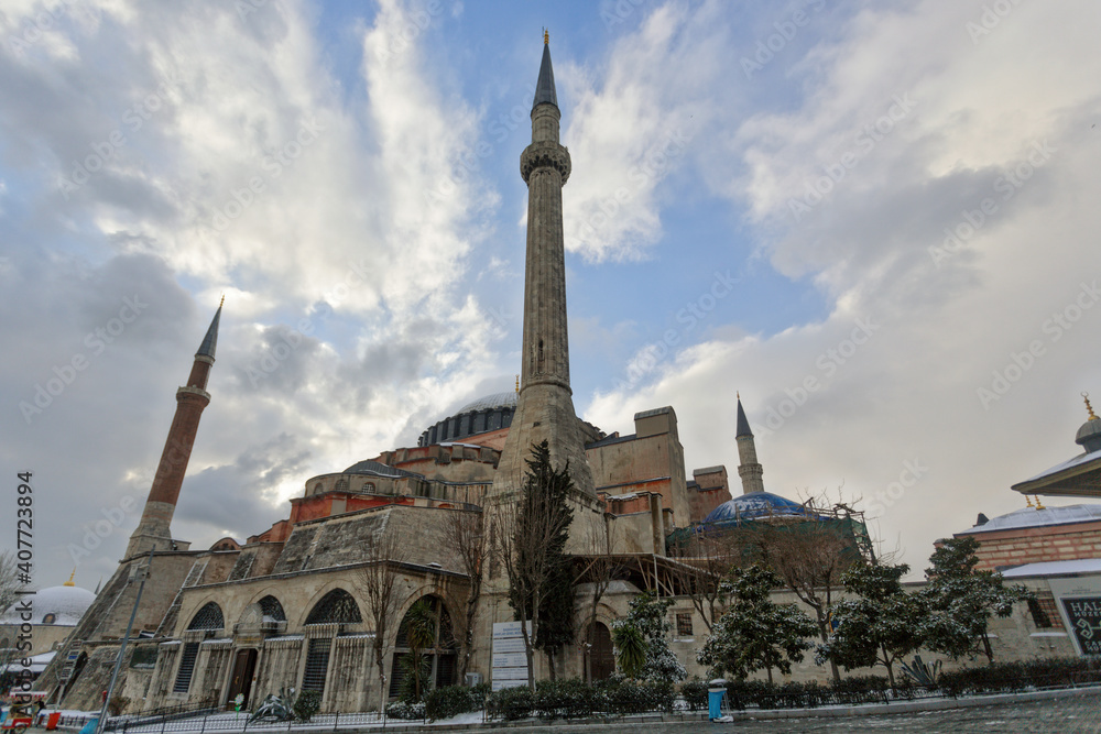 Hagia Sophia mosque in sultanahmet