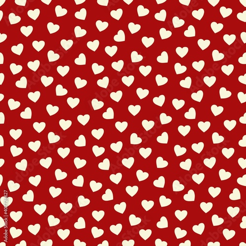 Foto Seamless pattern with hearts. Happy Valentine's Day.
