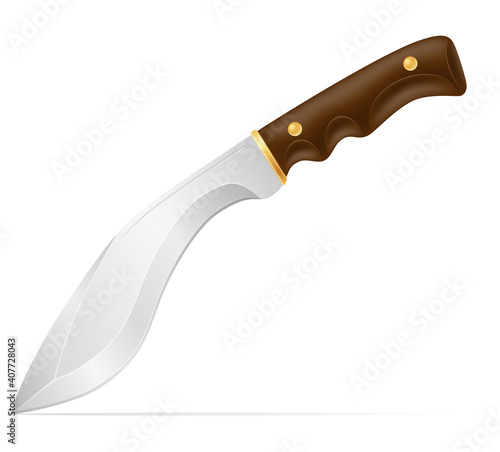 combat knife weapon for killing vector illustration