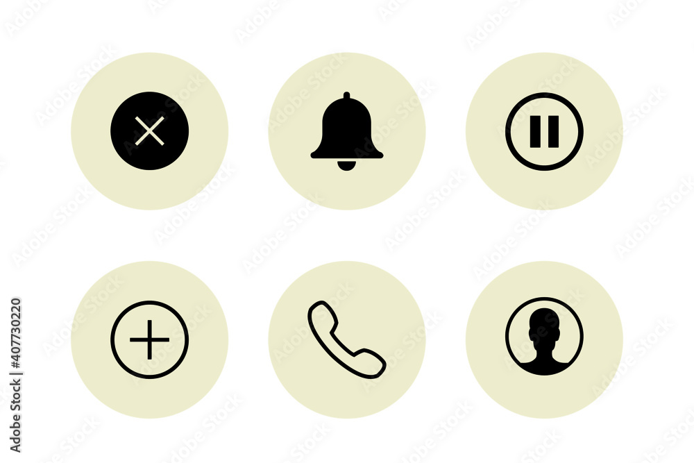 Media and communication icon person add icon call sign phone vector. Media and communication icon person add icon call sign phone vector.