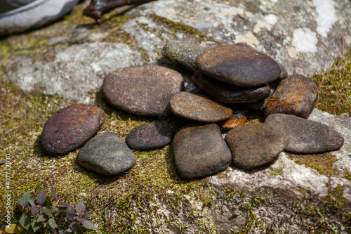 Photography stones in the water