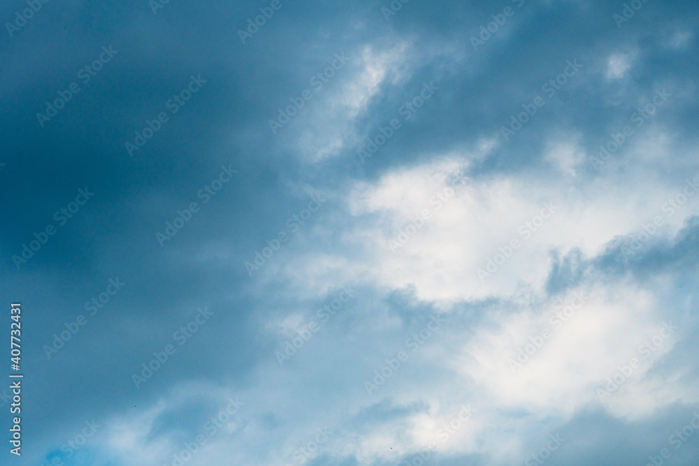 Blue sky background with clouds