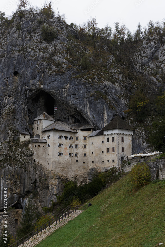 Predjama castle in Slovenia Bled