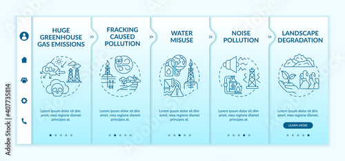 Fossil-free world onboarding vector template. Responsive mobile website with icons. Dioxine pollution. Webpage walkthrough 5 step screens. Environmental responsibility. RGB color concept