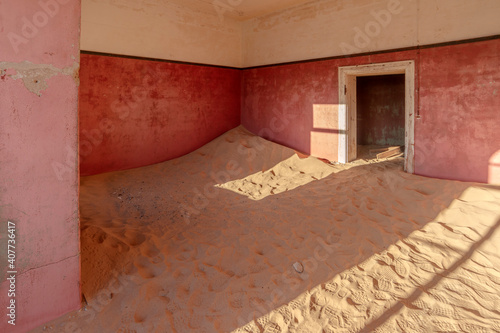 abandoned house in desert