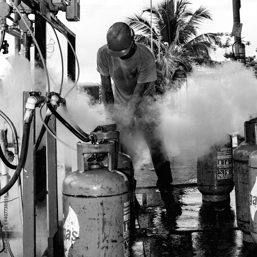 Obraz premium firefighters in action