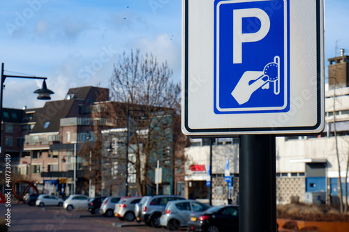 Paid parking space