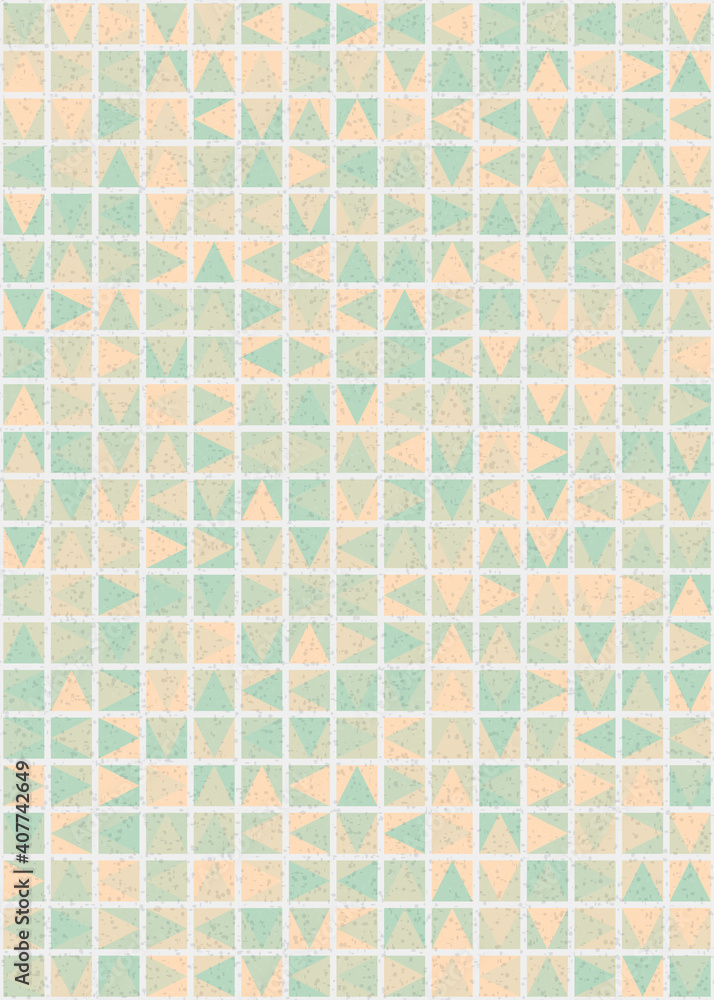 Fototapeta premium Abstract Geometric Pattern generative computational art illustration