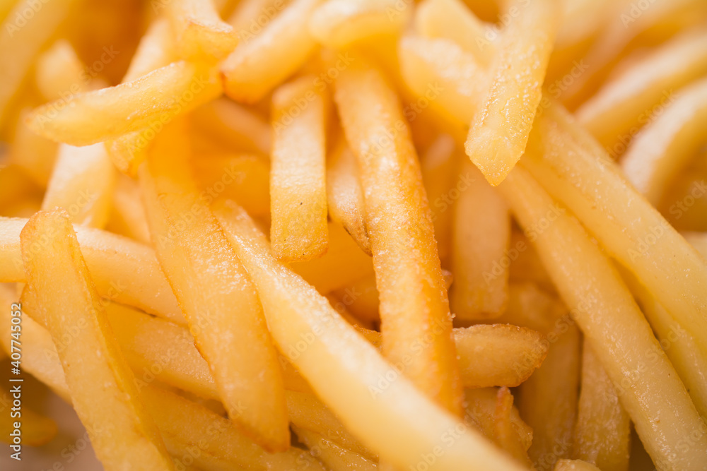 Fried potatoes background Fried potatoes background
