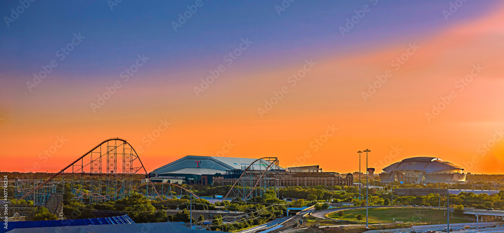 Obraz premium Arlington Texas Skyline