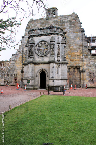 A view of Roslyn Chapel in Scotland photo