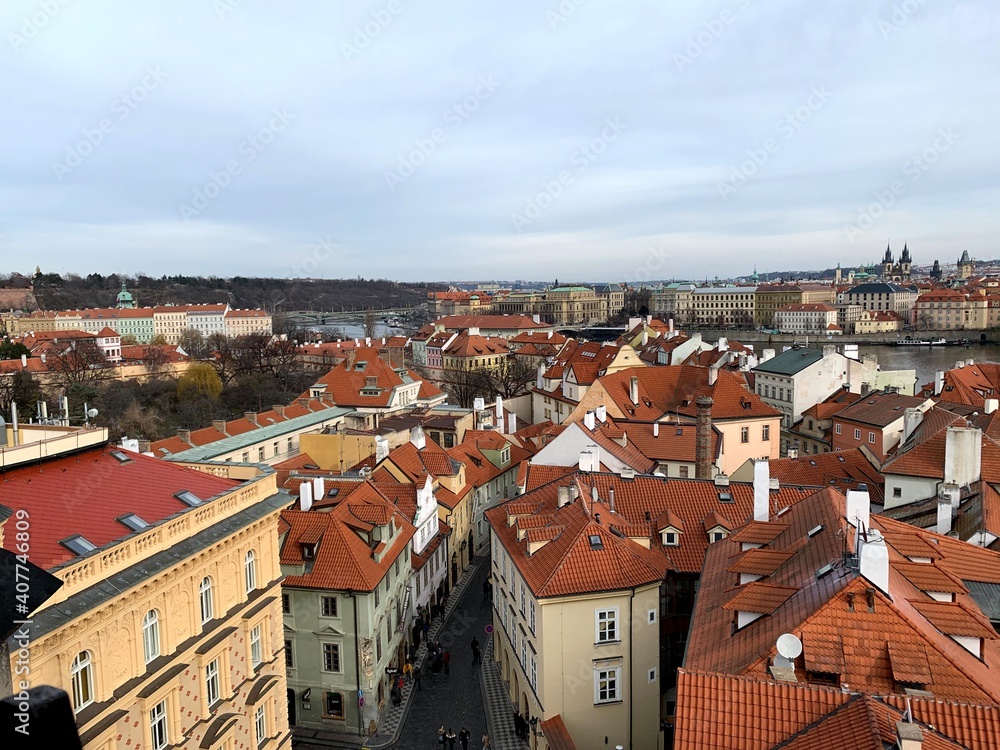 Obraz premium Roofs of Prague