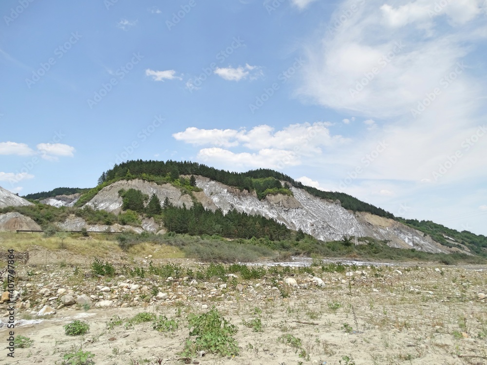 salt mountains in Romania, Lopatari, Salt plateau Meledic salt mountains in Romania, Lopatari, Salt plateau Meledic