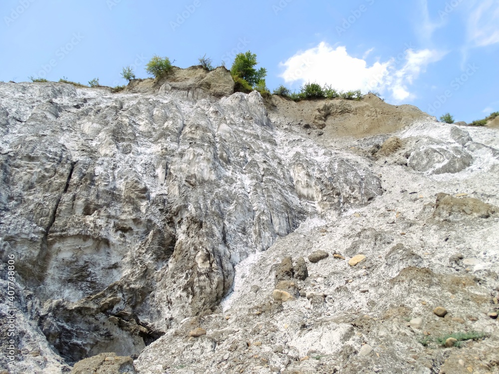 salt mountains in Romania, Lopatari, Salt plateau Meledic