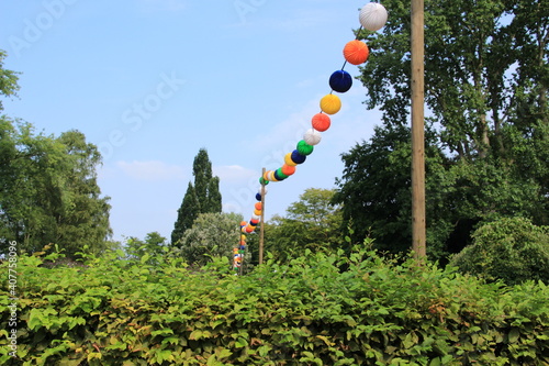 Bunte Lampions an einem Sommertag im Westfalenpark in Dortmund photo