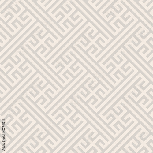 Geometric seamless vector pattern including traditional korean or chinese motive with typical lines and elements