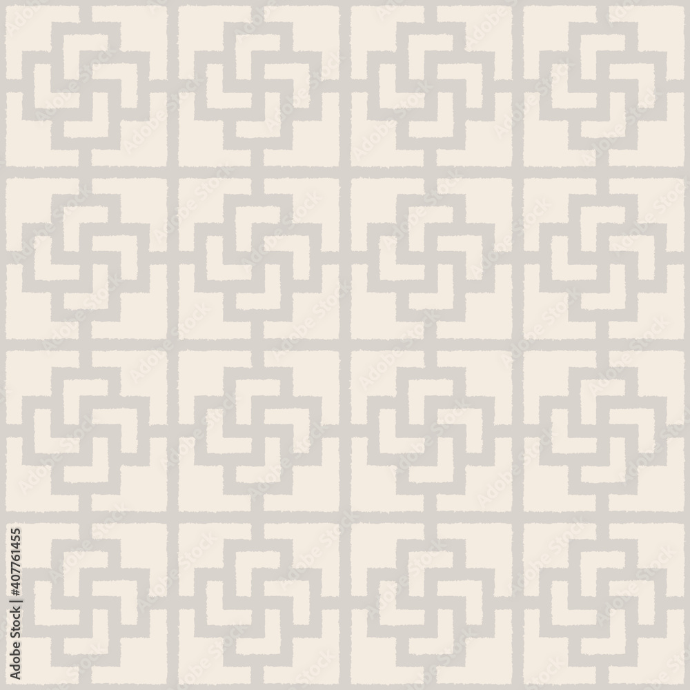 Geometric seamless vector pattern including traditional korean or chinese motive with typical lines and elements Geometric seamless vector pattern including traditional korean or chinese motive with typical lines and elements