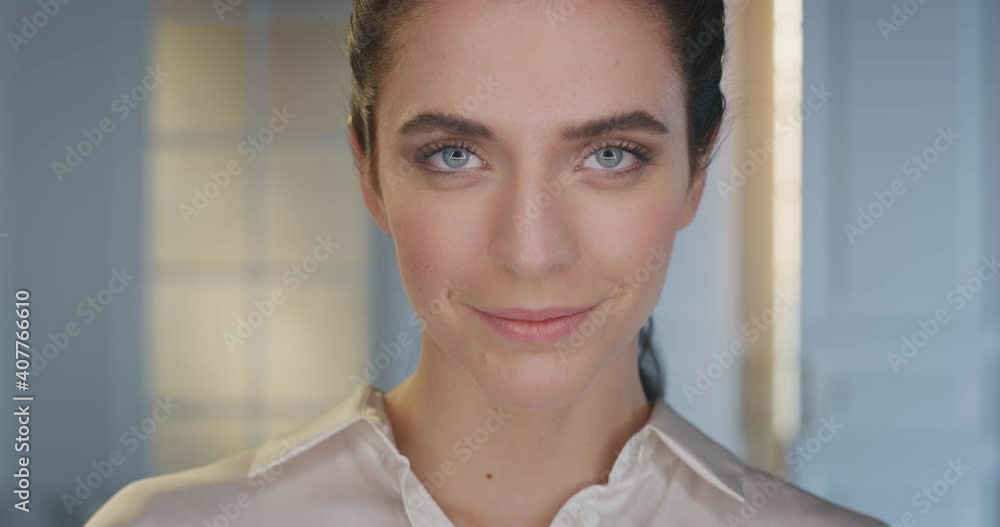 Beauty shot of young woman with perfect face skin just cleaned from impurities ready for moisturizing anti wrinkle day or night cream is smiling in camera. Concept of skincare, cosmetics, healthcare.
Beauty shot of young woman with perfect face skin just cleaned from impurities ready for moisturizing anti wrinkle day or night cream is smiling in camera. Concept of skincare, cosmetics, healthcare.