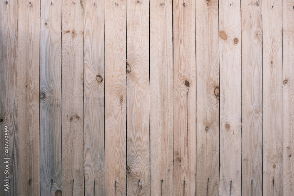 Fototapeta premium Old wooden fence background texture close up