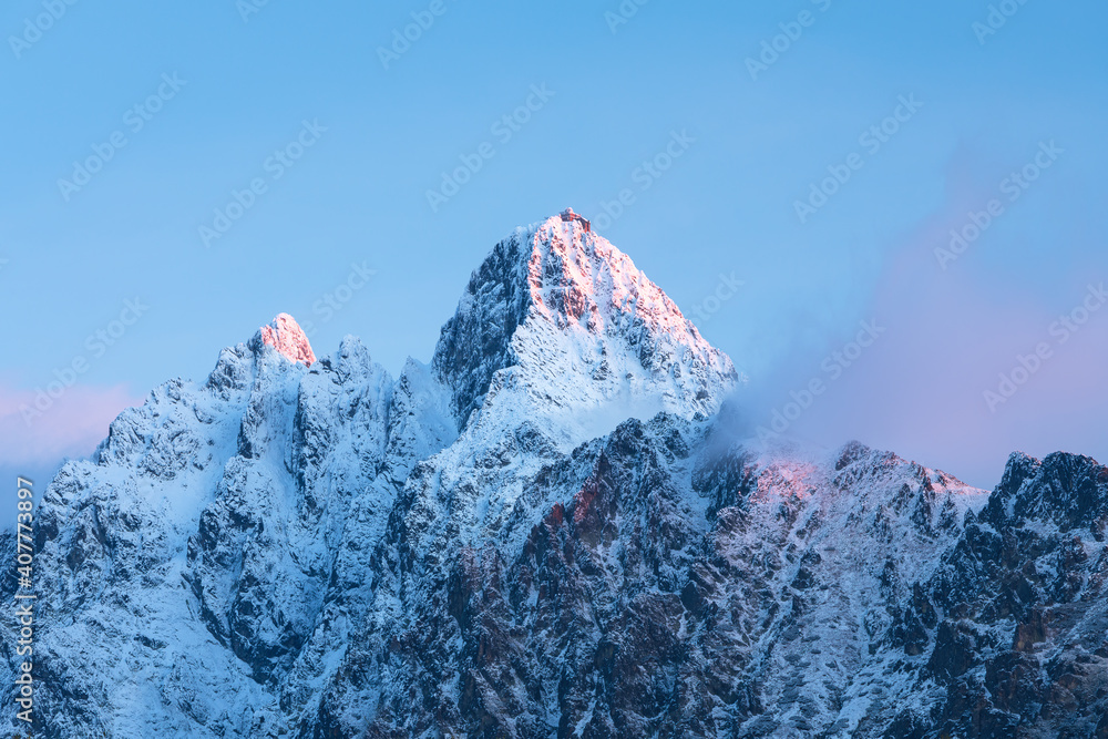 symbol of Slovakia in High Tatras mountains, Slovakia