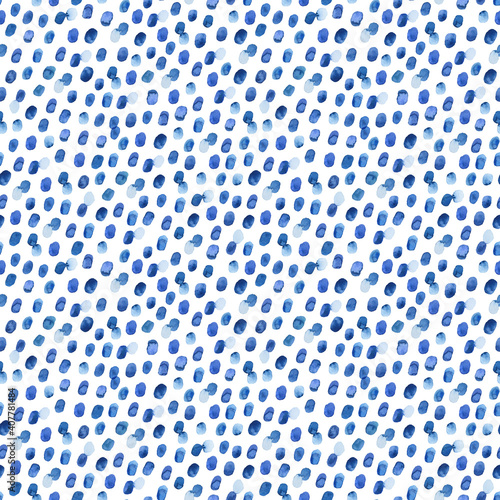 blue dots watercolor pattern