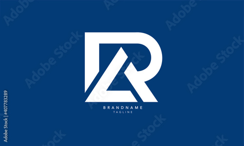 Alphabet letters Initials Monogram logo RA, AR, R and A