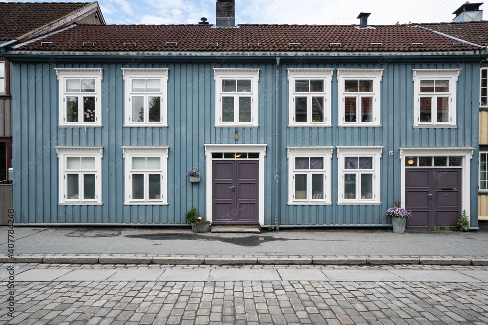 old town Bakklandet in Trondheim