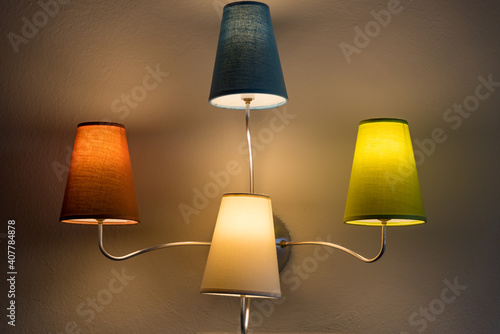Colorful Romantic Luminous Sconces - Stylish Interior Lighting