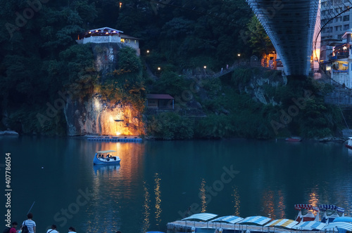 Night landscape around Bitan area photo