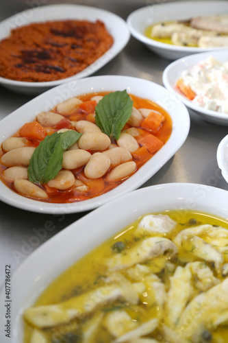Traditional Turkish appetizers kidney bean