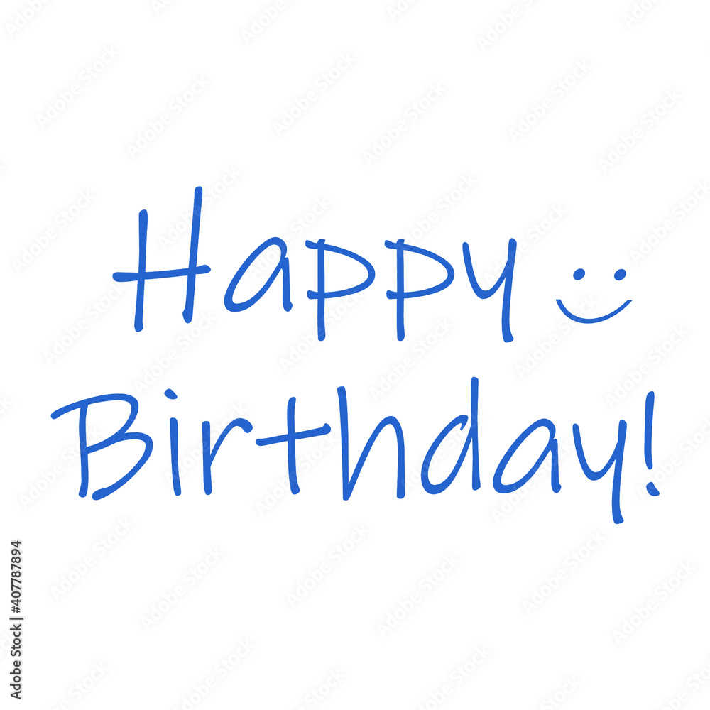 happy birthday sentence with a smile icon happy birthday sentence with a smile icon