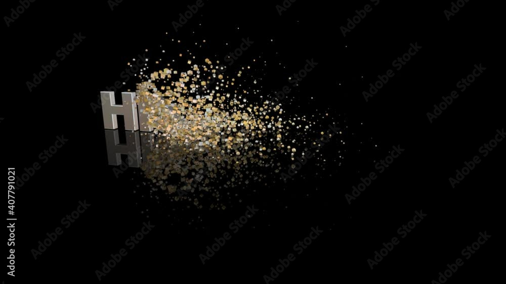 History 3D text dissolve into particles History 3D text dissolve into particles