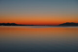 松江市から見た宍道湖の夕景