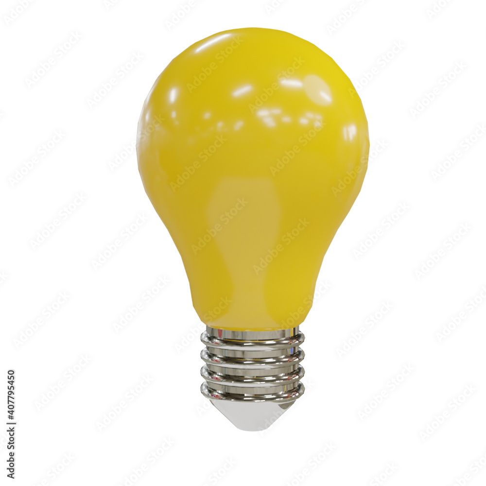 3D RENDERING - YELLOW BULK LIGHTS 3D RENDERING - YELLOW BULK LIGHTS