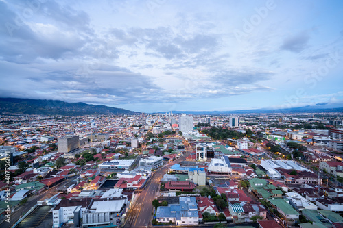 Fototapeta Naklejka Na Ścianę i Meble -  Panoramic View of San José, Costa Rica