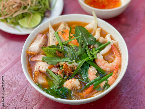 Bun Mam noodles soup - one of famous Vietnamese noodles