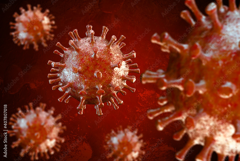 Coronavirus disease COVID-19. 3d illustration Coronavirus disease COVID-19. 3d illustration