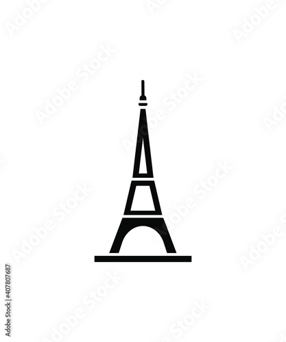 eiffel tower icon vector best flat icon.