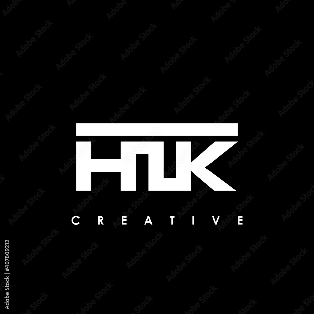 Fototapeta premium HTK Letter Initial Logo Design Template Vector Illustration