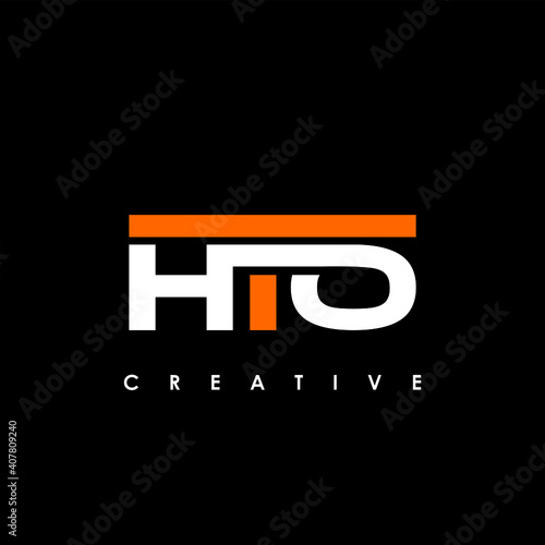 HTO Letter Initial Logo Design Template Vector Illustration photo