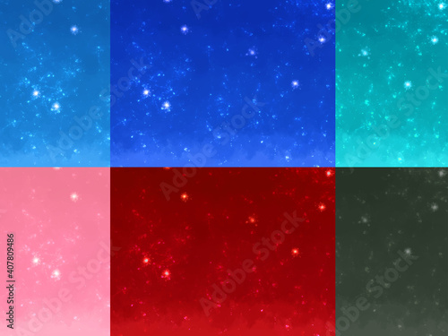 Fantastic and abstract sparkling light