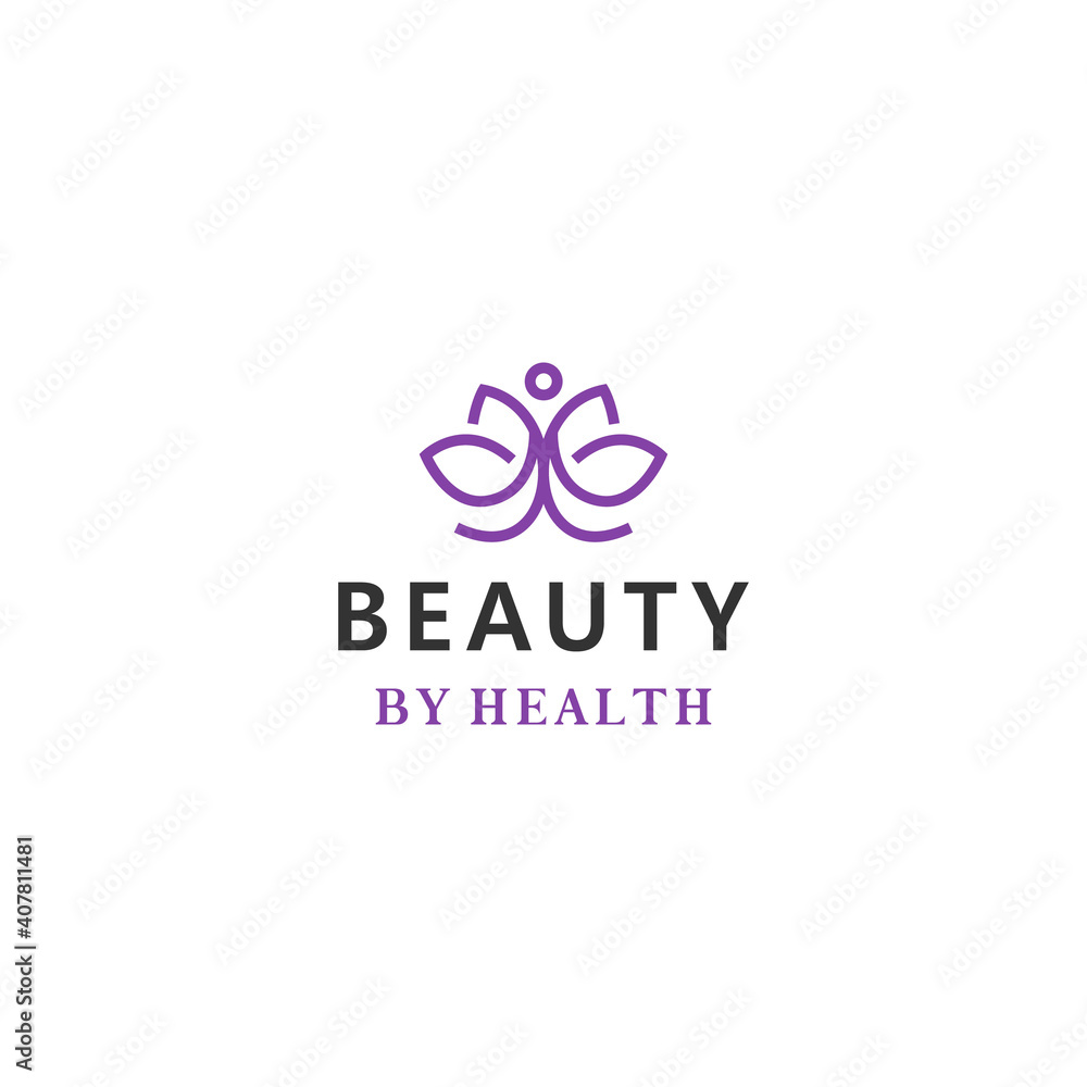 Health vector logo template in luxury style for health clinic Health vector logo template in luxury style for health clinic