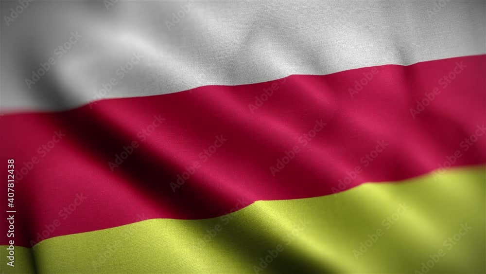 North Ossetia Flag Textured Waving Close Up Background HD North Ossetia Flag Textured Waving Close Up Background HD